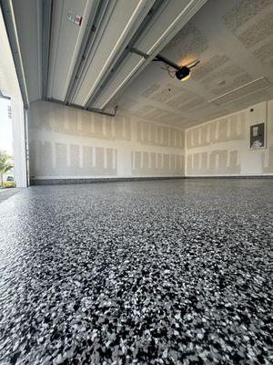 Flake Polyaspartic floor