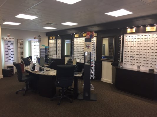 Optical Department with over 700 fantastic frames to choose