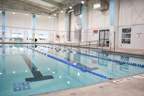 The 25-Yard pool is home to aquatic exercise classes and swim lessons at HFFA.