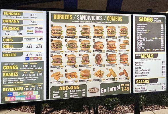 Drive Thru Menu