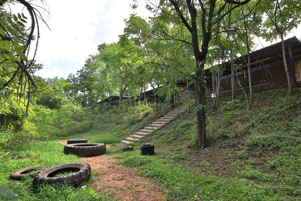 Our creekside outdoor training facility.