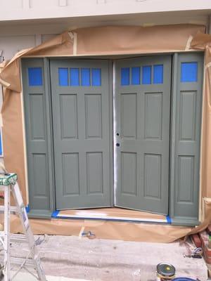 Front doors repaint! Before