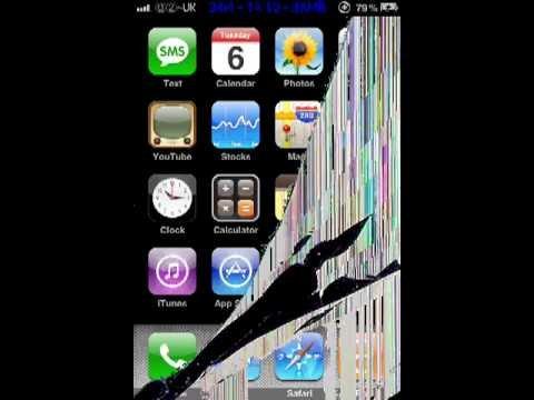 iphone broken LCD