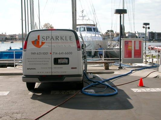 Yes.  We can clean your yacht too...