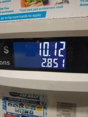 Need a little to get me to Costco tomorrow. What are the odds that I would stop it and it would be today's date?