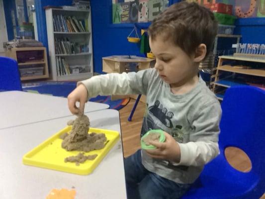 Playing with Kinetic Sand