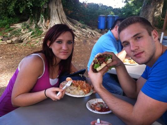 Dining il fresco in Haleiwa, where the options are nearly endless.