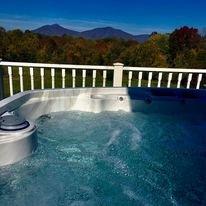 Hot tub with a view!