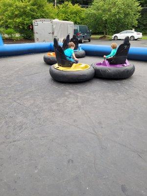 Portable Bumper Cars in action.