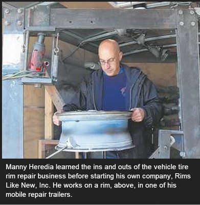 Manny Heredia of Rims Like New as featured in The Hudson Valley Record