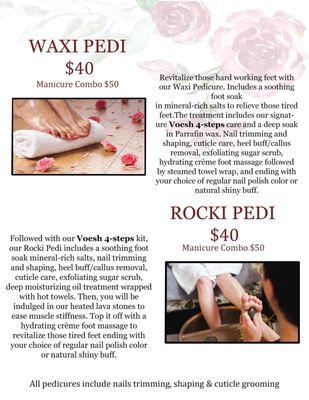 "Waxi" or "Rocki" Pedicure