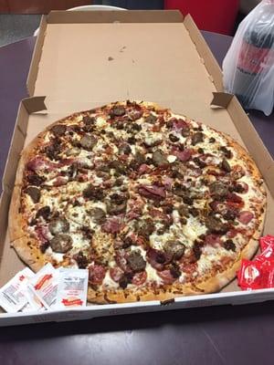 Ultimate meat 24" pizza awesome pizza