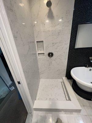 Tub to shower conversion