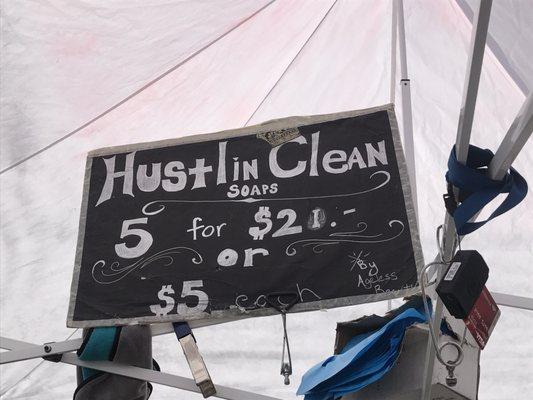 Handmade soaps at Farmer's Market.