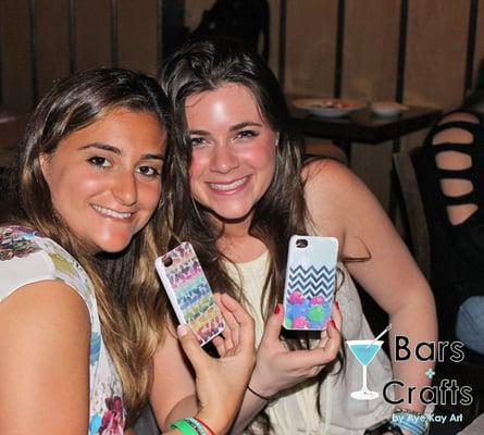 Make Your Own iPhone Case at Bars + Crafts at SideBAR in NYC.