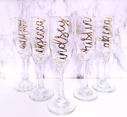 Custom Champagne Flutes