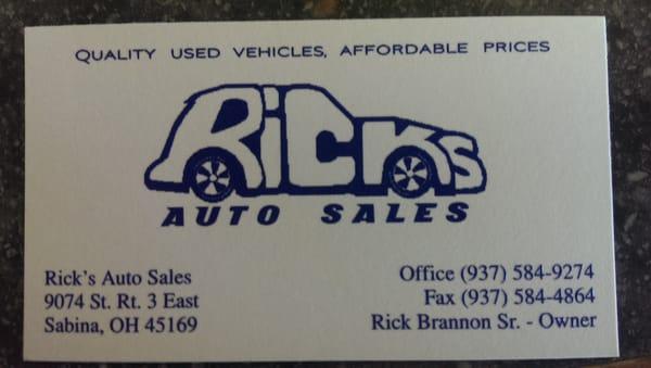 Rick's Auto Sales