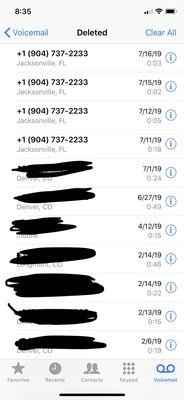 In less than a week I get 4 voicemails of just breathing?