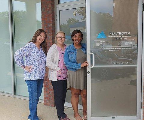 Employees at HealthQwest Canton, addiction treatment center and methadone clinic.