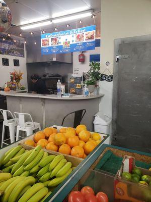 Restaurant inside of market