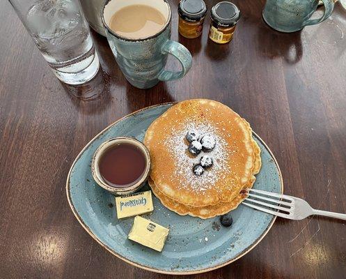 Blueberry pancakes (part of the buffet)