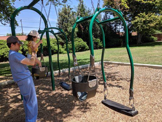 dual baby adult swings !!