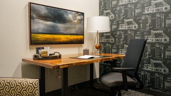 Interior design work for The Reserve Woodbury - A Professional Shared Workplace