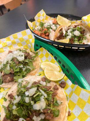 Taco Galore: Double the Delight with Two Baskets of Tacos!