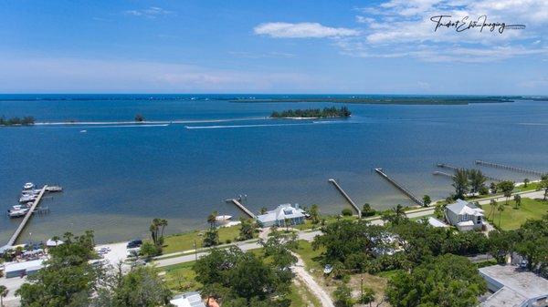 "A River Boat Day" Sebastian, FL Aerial Photo by Trident Elite Imaging