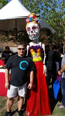 Hanging out with La Catrina!!!!