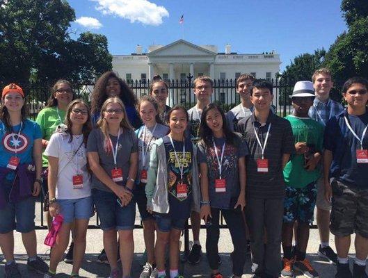 Students enjoy a variety of travel opportunities such as a Washington D.C. trip and high school European tour.