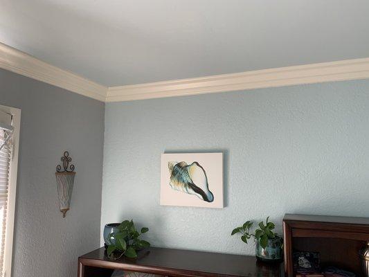 Master bedroom crown moulding