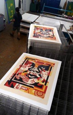 Obey large format prints