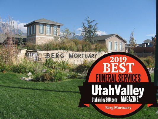 Berg Mortuary Voted Best Funeral services in Utah Valley.