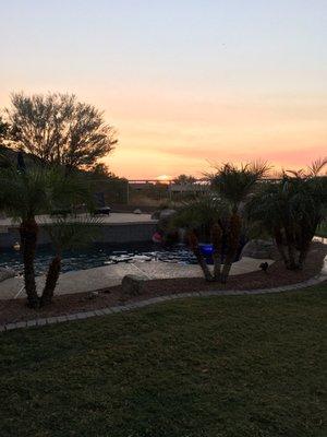 Family pool with entertainment in Scottsdale.