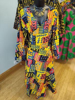 Kimono multi+color wrap dress