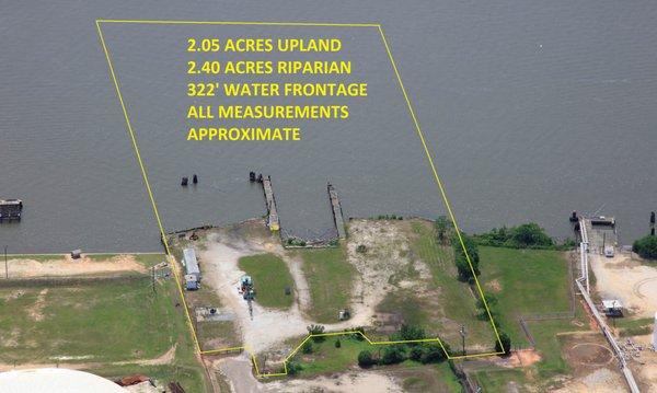 Several acres of contiguous inland property are available from another owner, creating a great waterfront value.