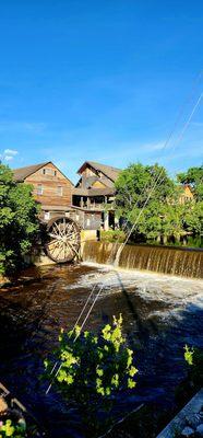 This view of the water mill across the street from the winery is one of the most unique things to see while in Pigeon Forge!