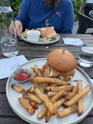 Buttermilk Fried Chicken Sandwich &  French Dip