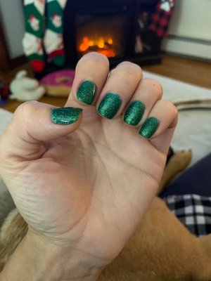 Xmas gel mani!