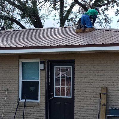 Installing a new metal roof