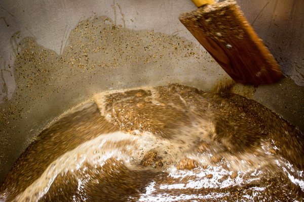 Stirring the mash