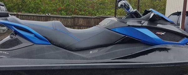 Jet Ski Black and Blue Vinyl