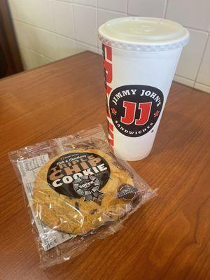 Triple Chip Cookie and Fountain Drink (Lemonade)