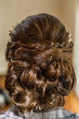 my wedding day hair