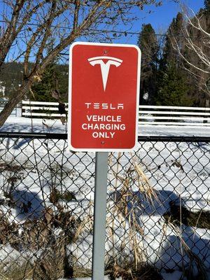 tesla sign