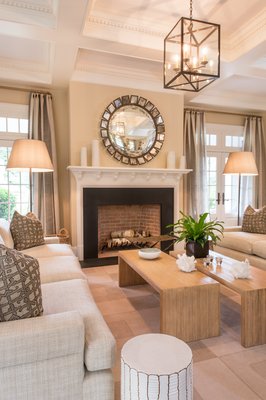 Living Room | Private Residence | Interior Design and Decor via Nessing Design | Southampton, NY