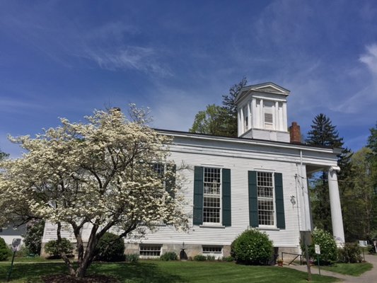 Side view of St. Luke's church.