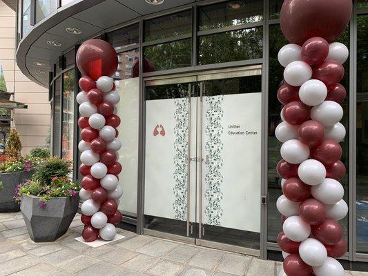 Balloon Columns for Special Event Entrance