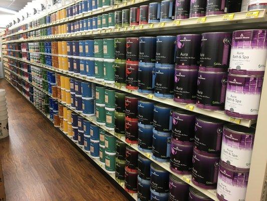 We proudly carry Benjamin Moore paints and stains.